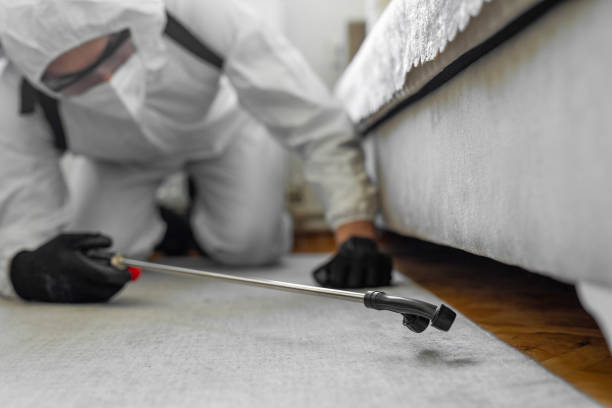 Professional Emergency Pest Control technician working in Marlboro Village, MD